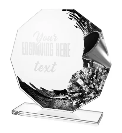 Skleněná trofej CR2024301M39 Výška cm: 17, BRONZ