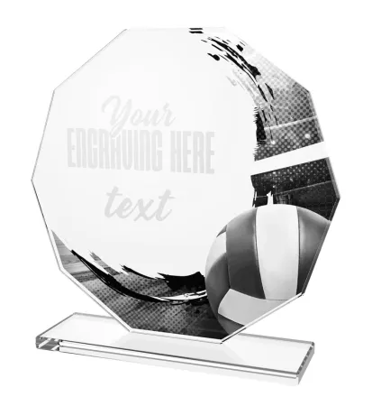 Skleněná trofej CR2024301M40 Výška cm: 19, ZLATO