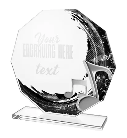 Skleněná trofej CR2024301M41 Výška cm: 17, BRONZ