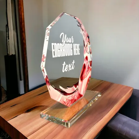 Skleněná trofej CR2024301M46 Výška cm: 15, BRONZ