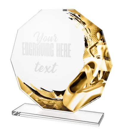 Skleněná trofej CR2024301M46 Výška cm: 15, BRONZ