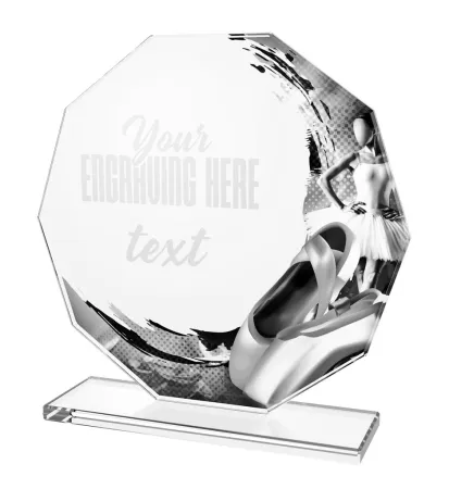 Skleněná trofej CR2024301M46 Výška cm: 15, BRONZ