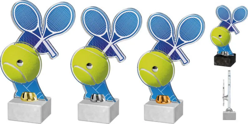 Akrylátová trofej ACTD0016M1 | Tenis Výška cm: 25, Barva: bronz, Podstavec: černý