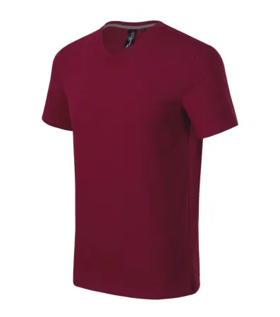 Tričko pánské Action V-neck 700 - S - garnet
