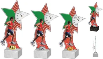 Akrylátová trofej ACTD0022M1 | Atletika Výška cm: 25, Barva: zlato, Podstavec: černý