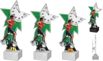 Akrylátová trofej ACTD0022M3 | Atletika Výška cm: 28, Barva: bronz, Podstavec: černý