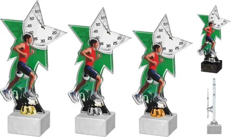 Akrylátová trofej ACTD0022M3 | Atletika Výška cm: 25, Barva: bronz, Podstavec: černý