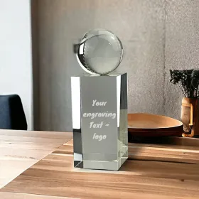 Skleněná trofej CRS202407 | Baseball Výška cm: 13