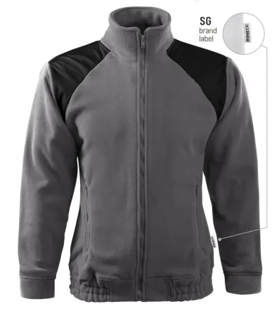 Fleece unisex Jacket Hi-Q 506 - L - ocelově šedá 36 (brand label)