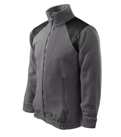 Fleece unisex Jacket Hi-Q 506 - L - ocelově šedá 36 (brand label)