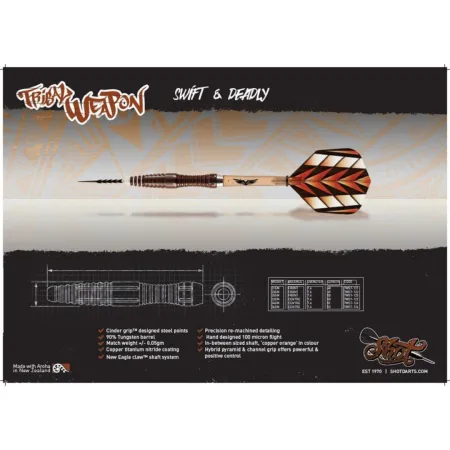 Shot Šipky Steel Tribal Weapon I - 23g