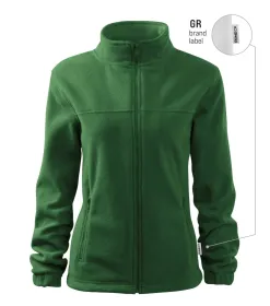 Fleece dámský Jacket 504 - L - lahvově zelená 06 (brand label)