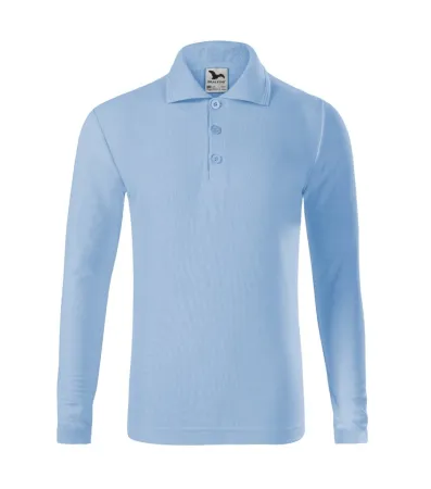 Polokošile dětská Pique Polo LS 241 - 122 cm/6 let - nebesky modrá