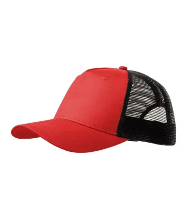 Čepice unisex Trucker 5P 311 - nastavitelná - červená