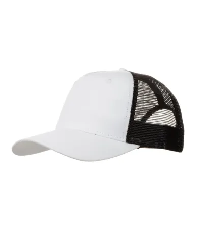 Čepice unisex Trucker 5P 311 - nastavitelná - bílá