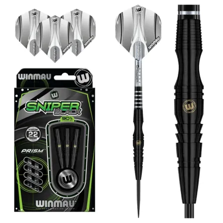 Winmau Šipky Steel Sniper Black - 22g