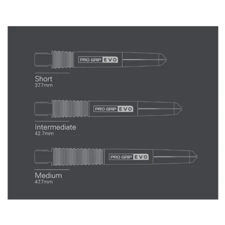 Target - darts Násadky Pro Grip EVO - medium - black