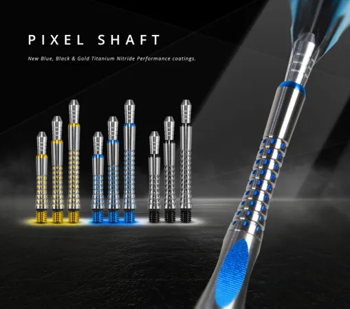 Target - darts Násadky Pixel Grip Titanium - medium - gold