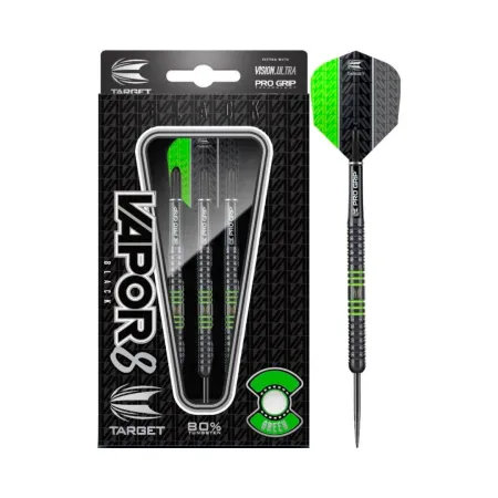 Target - darts Šipky Steel Vapor 8 - Black Green - 21g