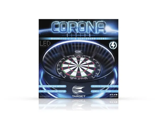 Target - darts Corona Vision Light 360 - LED osvětlení sisalového terče