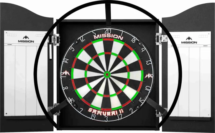 Mission Torus 270 Light - osvětlení sisalového terče - Silver