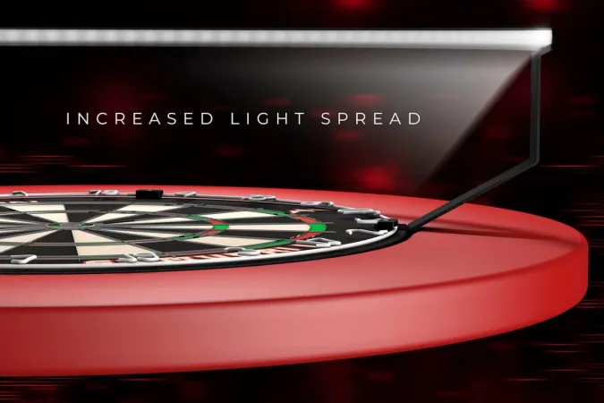 Mission Torus 270 Light - osvětlení sisalového terče - Silver