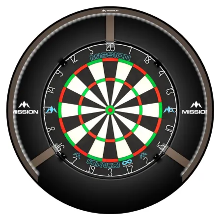 Mission Torus 270 Light - osvětlení sisalového terče - Bronze