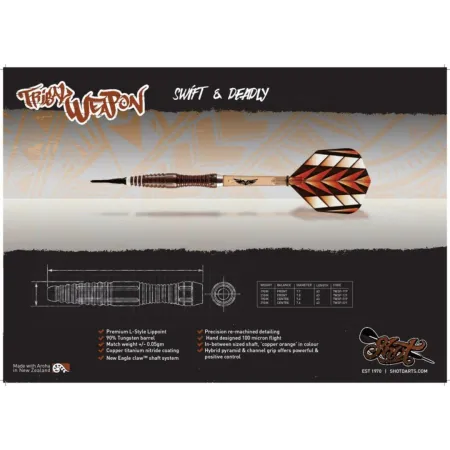 Shot Šipky Tribal Weapon I - 19g