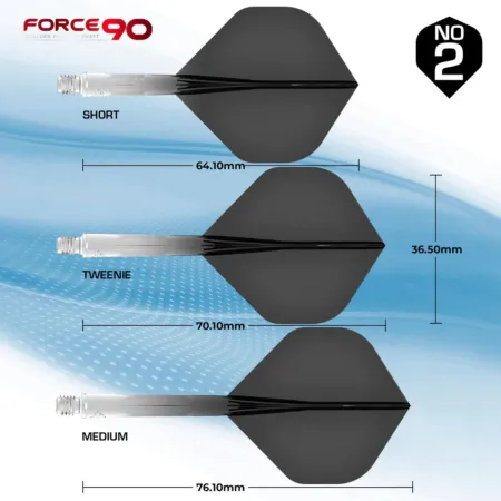 Mission Letky Force 90 - Gradient - Standard No2 - Midi - Black F4467