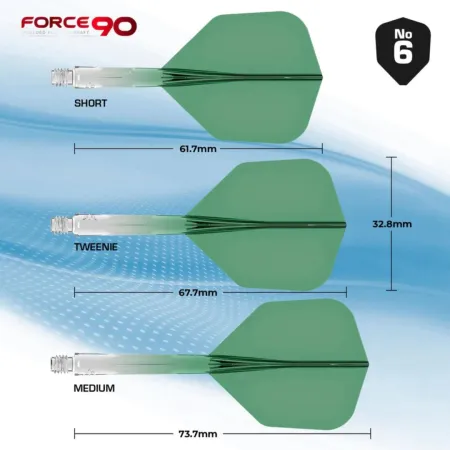 Mission Letky Force 90 - Gradient - Standard No6 - Medium - Green F4487