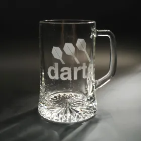 Pivní sklenice půllitr 0,5l s motivem DARTS