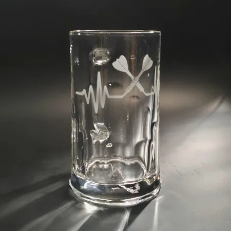 Pivní sklenice půllitr 0,5l s motivem KARDIO