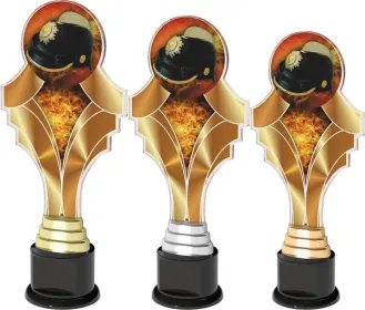 Akrylátová trofej ACTKH02 | Hasiči Výška cm: 28, stříbro