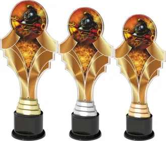 Akrylátová trofej ACTKH05 | Hasiči Výška cm: 28, stříbro