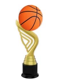 Akrylátová trofej ACTA001M11 | Basketball Výška cm: 27, Barva: bronz