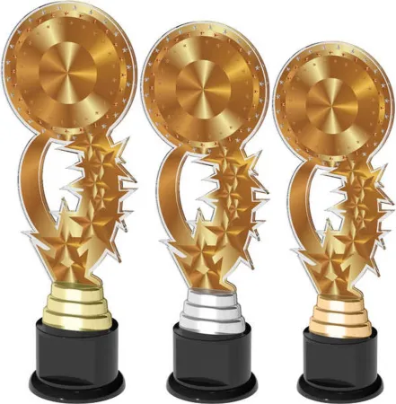 Akrylátová trofej ACTKH06 | Hasiči Výška cm: 30, barva: stříbro