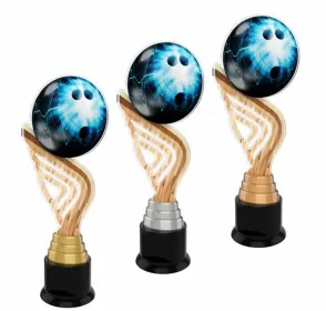 Akrylátová trofej ACTA0002M2 | Bowling Výška cm: 27, Barva: bronz