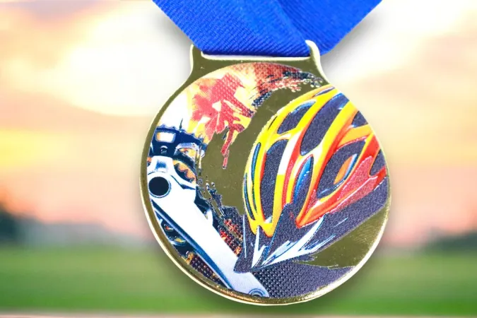 Medaile MDLMIDM07 | BMX Barva: zlato, Stuha: ST15