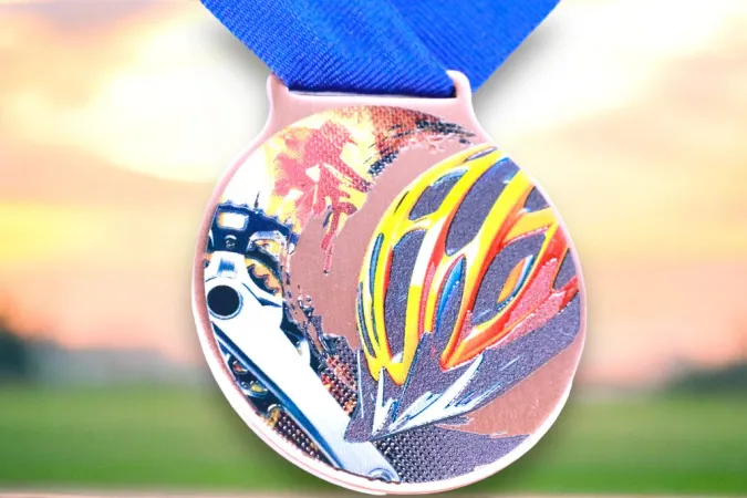Medaile MDLMIDM07 | BMX Barva: zlato, Stuha: ST15