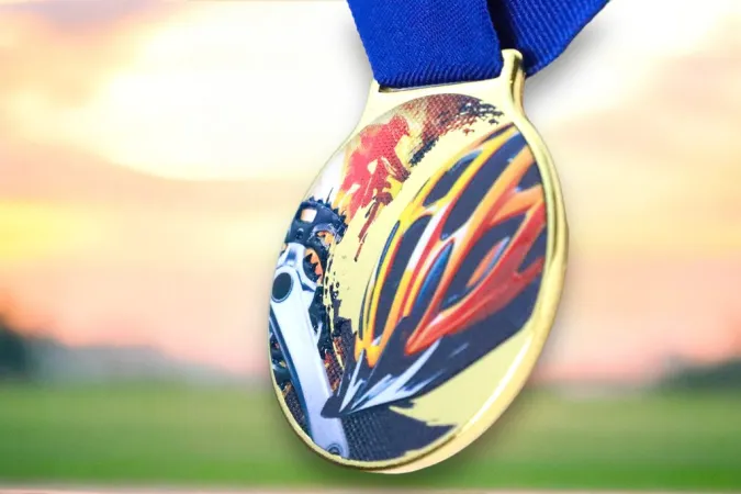 Medaile MDLMIDM07 | BMX Barva: zlato, Stuha: ST15