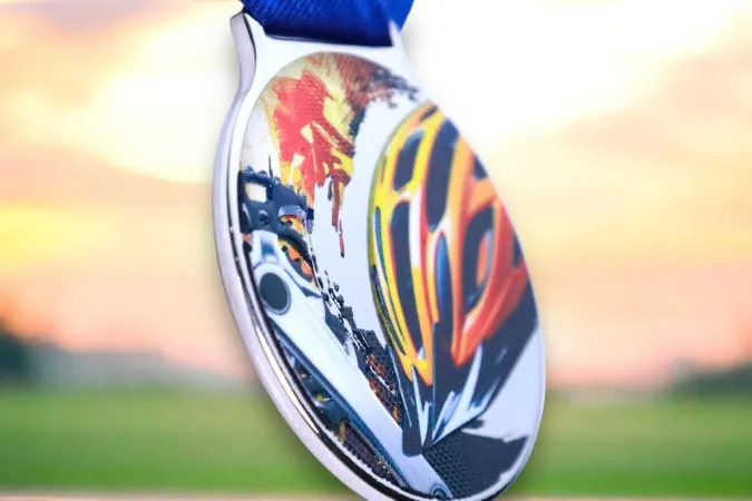 Medaile MDLMIDM07 | BMX Barva: zlato, Stuha: ST15