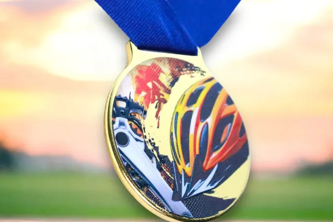 Medaile MDLMIDM07 | BMX Barva: zlato, Stuha: ST15