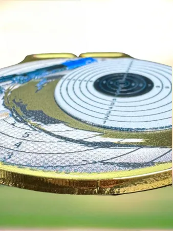 Medaile MDLMIDM10 | Střelba Barva: stříbro, Stuha: ST19