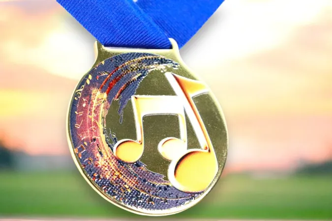 Medaile MDLMIDM13 | Hudba Barva: stříbro, Stuha: ST17