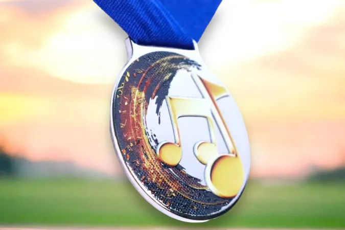 Medaile MDLMIDM13 | Hudba Barva: stříbro, Stuha: ST17