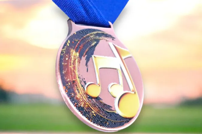 Medaile MDLMIDM13 | Hudba Barva: stříbro, Stuha: ST17