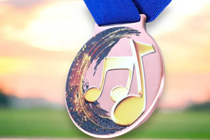 Medaile MDLMIDM13 | Hudba Barva: stříbro, Stuha: ST17