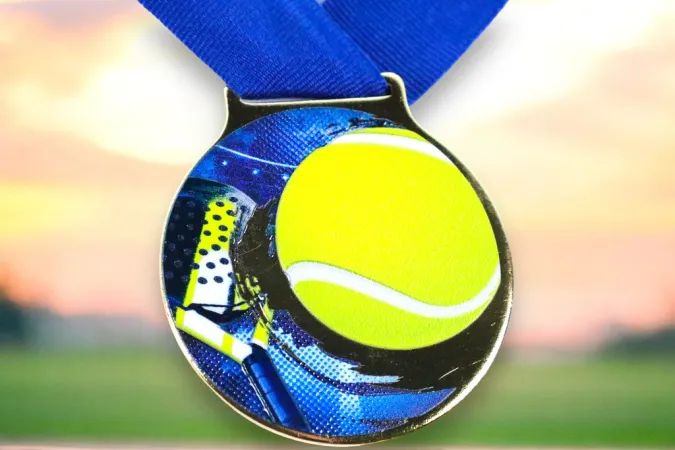 Medaile MDLMIDM15 | Padel Barva: bronz, Stuha: ST6