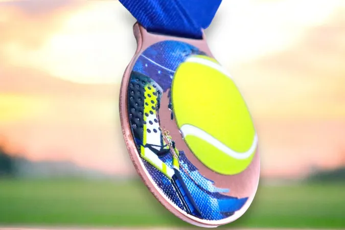 Medaile MDLMIDM15 | Padel Barva: bronz, Stuha: ST6
