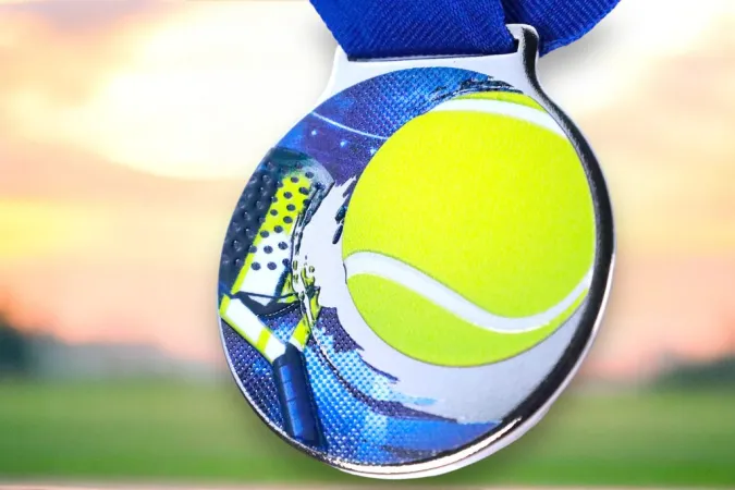 Medaile MDLMIDM15 | Padel Barva: bronz, Stuha: ST6
